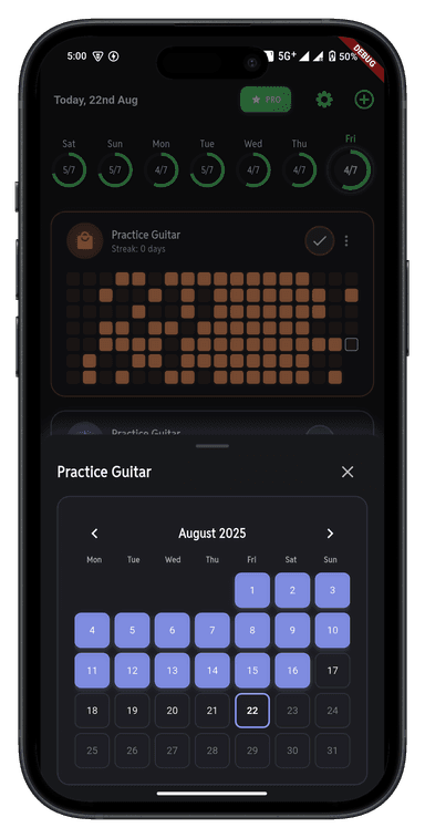 HabitTick App Screenshot 5